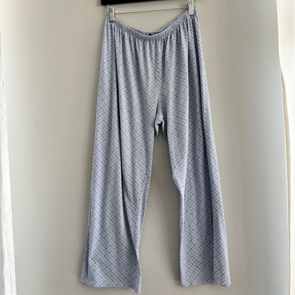 Laura Ashley Women's Matching Pajama Set Blue Button Down Cozy Pants Size XL - Picture 5 of 7
